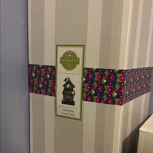 Scentsy Haunted House Warmer with Colorful Accents